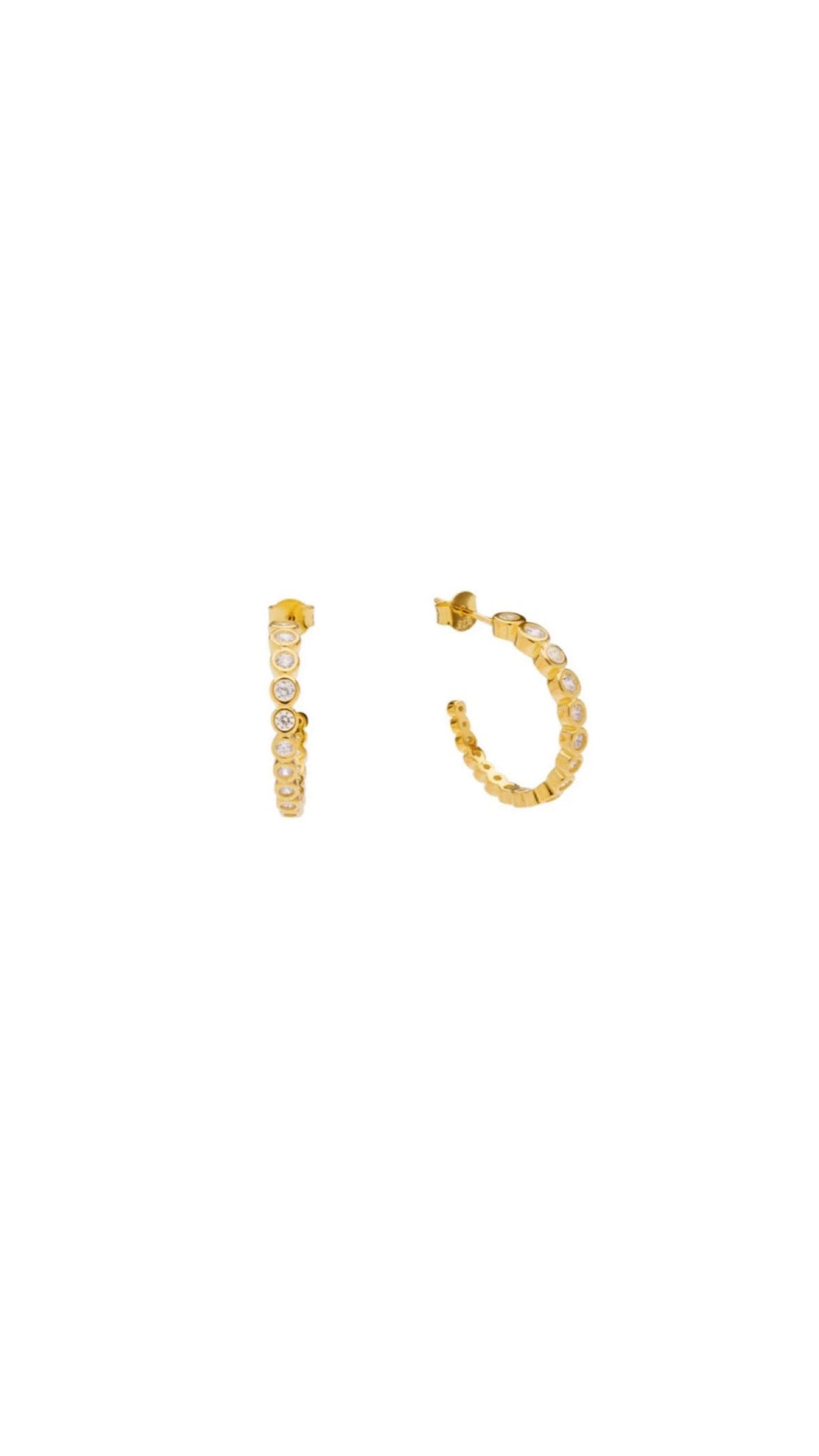Alba Crystal earrings - Goldplated (Kopi)